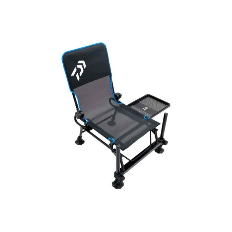 Laden Sie das Bild in Galerie -Viewer, Daiwa Slide Tray Feeder Chair - Sedia da Pesca con Vassoio Scorrevole