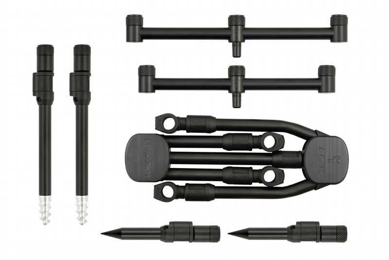 Load image into Gallery viewer, Fox Black Label QR 3 Rod Pod Complete - Quick Release System for Carp Fishing