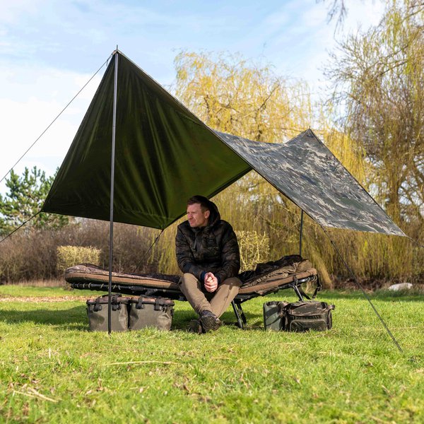 Load image into Gallery viewer, Kevin Nash Bank Life Multi Tarp Camo - Waterproof Carp Fishing Tarp