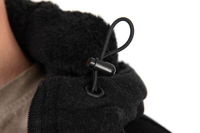 Load image into Gallery viewer, Fox Collection Sherpa Jacket Black & Orange