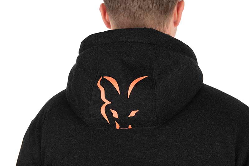 Load image into Gallery viewer, Fox Collection Sherpa Jacket Black & Orange