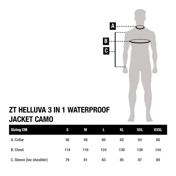 Load image into Gallery viewer, Kevin Nash ZT Helluva 3-In-1 Waterproof Jacket Camo