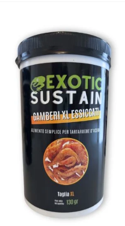 Carica immagine in Galleria Viewer, NUTRINOVEL - Exotic Sustain Gamberetti XL Essiccati - Alimento per Tartarughe d'Acqua 130g