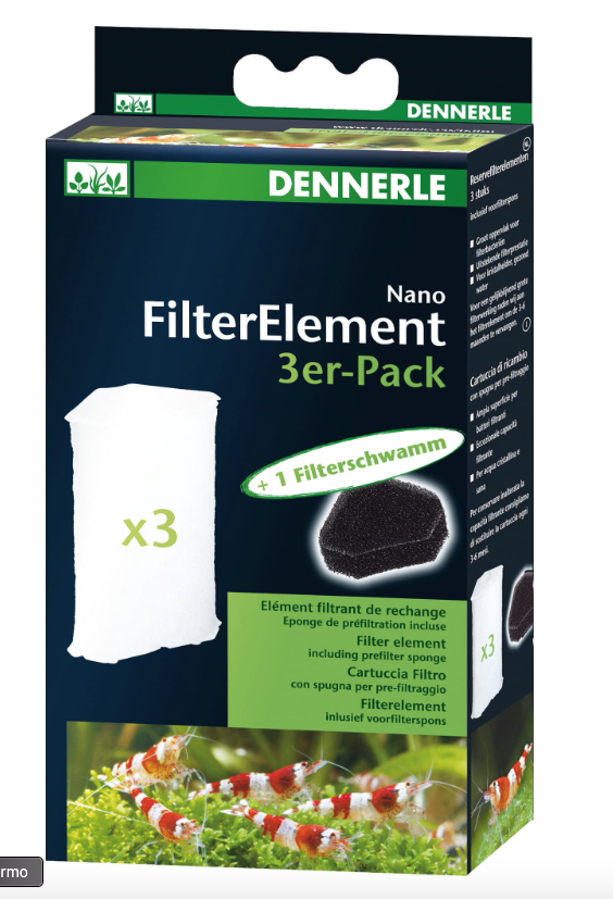 Laden Sie das Bild in Galerie -Viewer, Dennerle Ricambio Filtro angolare 3 pezzi