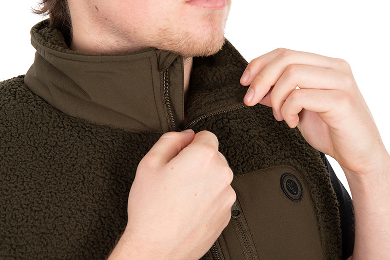 Laden Sie das Bild in Galerie -Viewer, Fox Olive Sherpa Hybrid Gilet
