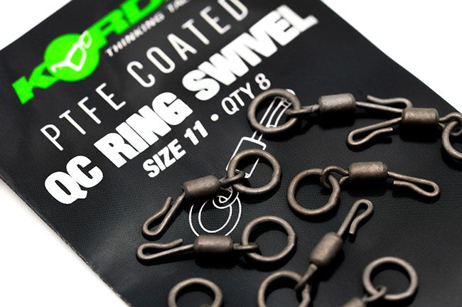 Laden Sie das Bild in Galerie -Viewer, Korda Ptfe Qc Ring Swivels