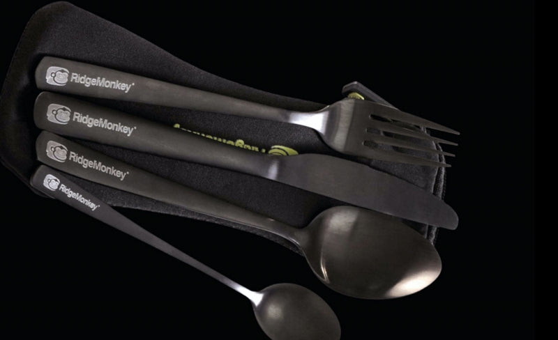 Laden Sie das Bild in Galerie -Viewer, Ridge Monkey Dlx Cutlery Set