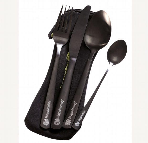 Laden Sie das Bild in Galerie -Viewer, Ridge Monkey Dlx Cutlery Set