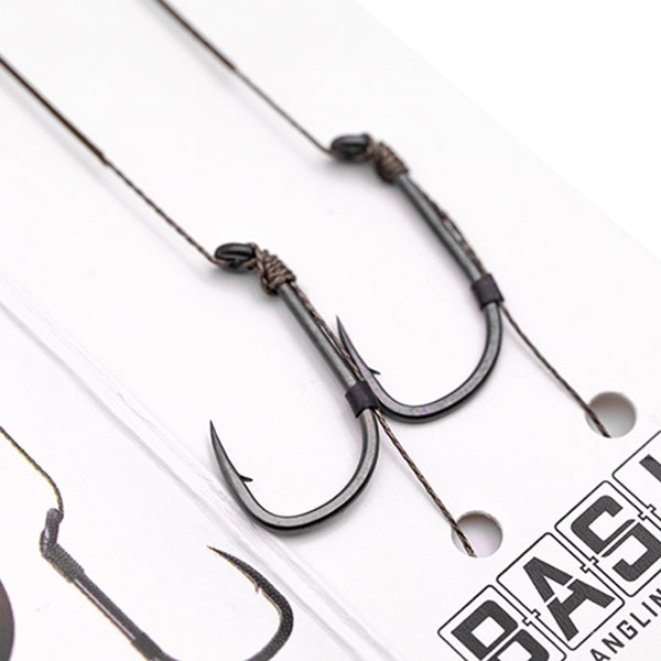 Load image into Gallery viewer, Korda Basix Hair Rigs Wide Gape - Micro Barbed

