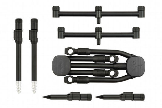 Fox Black Label QR 3 Rod Pod Complete - Sistema Quick Release per Carpfishing