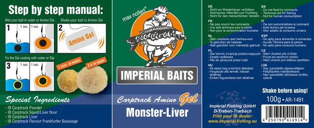 Laden Sie das Bild in Galerie -Viewer, Ib Carptrack Amino Gel Monster/Liver - 100gr
