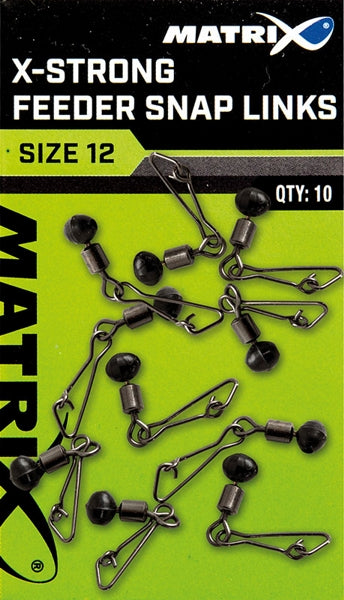 Carica immagine in Galleria Viewer, Matrix X-Strong Feeder Snap Links - Moschettoni Rinforzati
