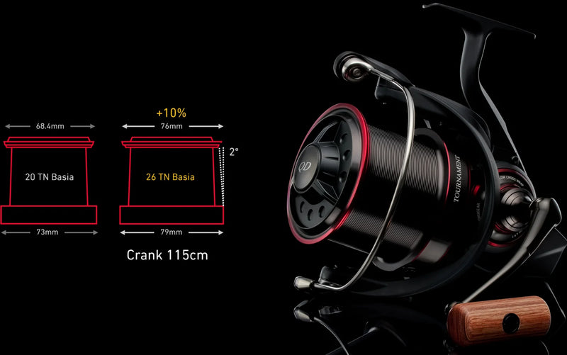 Carica immagine in Galleria Viewer, DAIWA Tournament Basia 45 SCW QD - Mulinello Big Pit Carpfishing
