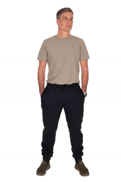 Laden Sie das Bild in Galerie -Viewer, Fox Collection Sherpa Joggers Black/Orange
