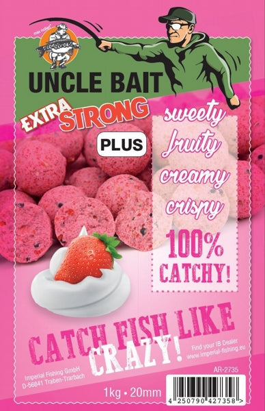Carica immagine in Galleria Viewer, Imperial Baits Uncle Bait Extra Strong Plus - Boilies Strawberry Cream
