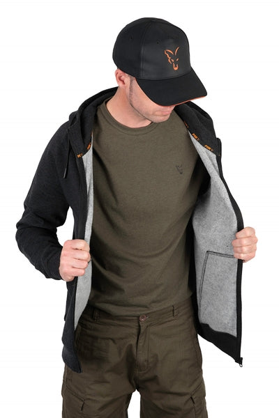 Fox Collection Lw Hoody Black & Orange