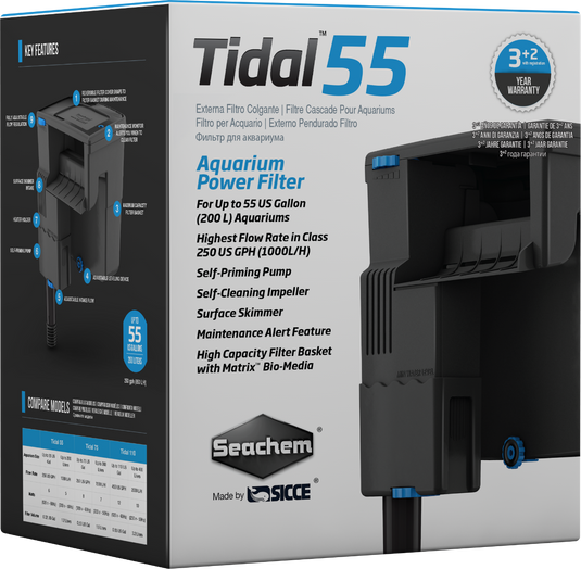 Sicce Tidal - Filtro Hang-On con Materiali Seachem