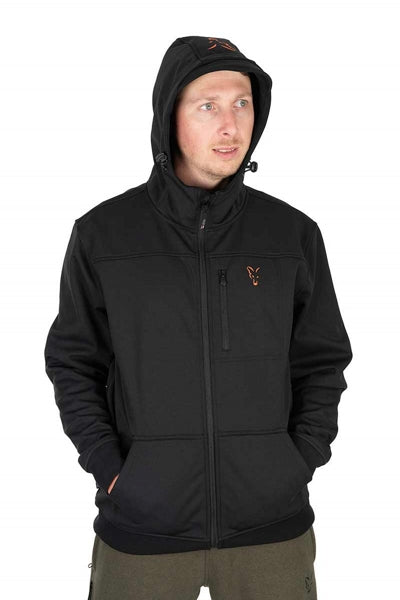 Laden Sie das Bild in Galerie -Viewer, Fox Collection Soft Shell Jacket Black &amp; Orange

