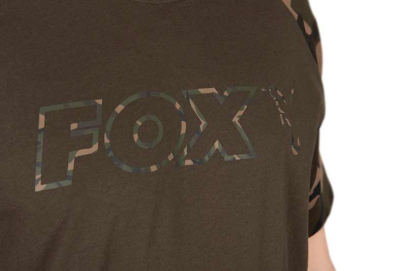 Laden Sie das Bild in Galerie -Viewer, Fox Khaki/Camo Outline T-Shirt
