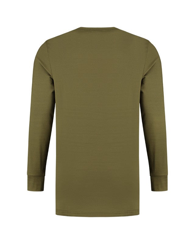 Chargez l'image dans la visionneuse de la galerie, KORDA MOCK NECK THERMAL MANCHES LONGUES DARK OLIVE

