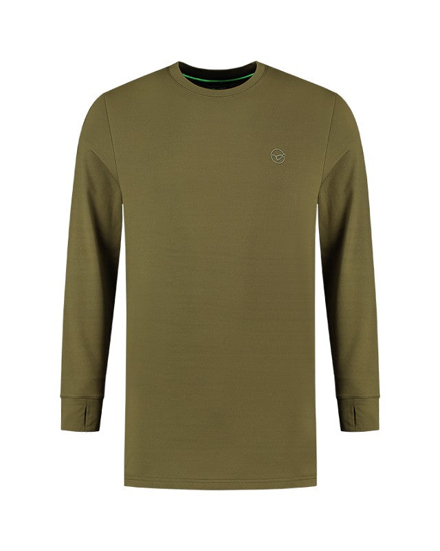 Chargez l'image dans la visionneuse de la galerie, KORDA MOCK NECK THERMAL MANCHES LONGUES DARK OLIVE
