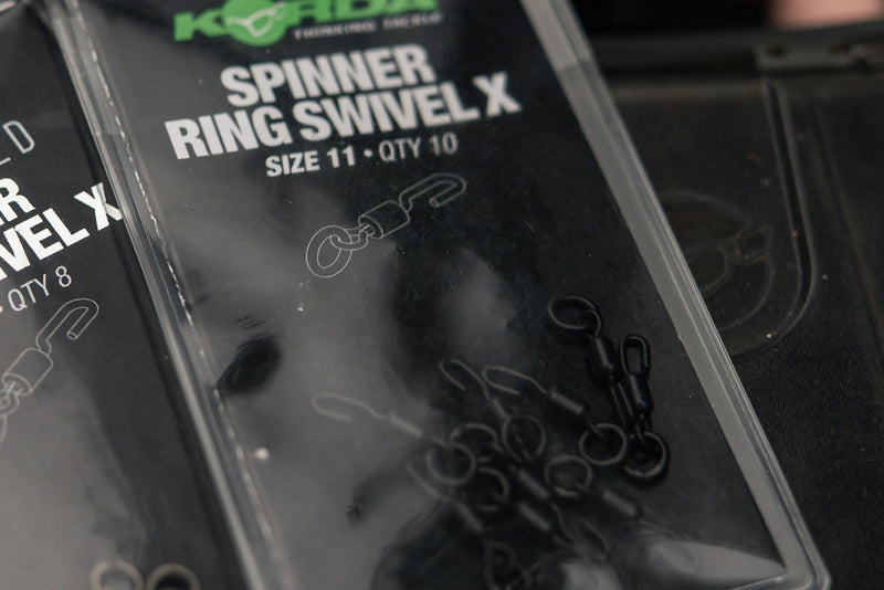 Laden Sie das Bild in Galerie -Viewer, Korda Spinner Ring Swivel X / Girella Spinner con Anello - Misura 11
