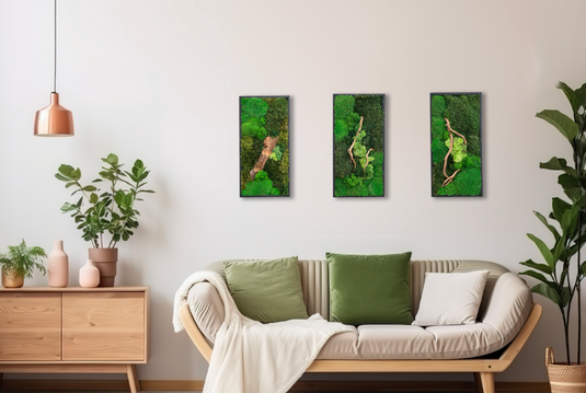 Terra Viva Design Quadro Rettangolo 30×40 con muschio stabilizzato