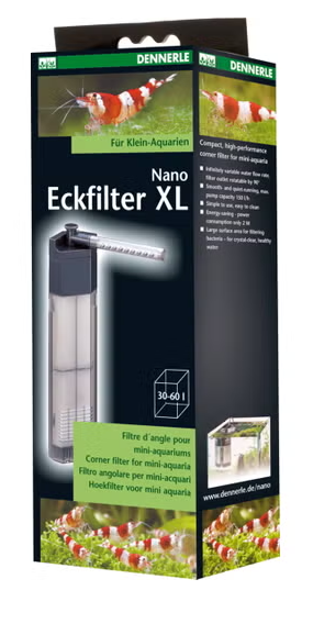 Dennerle Nano Filtro Angolare XL - Filtro Interno per Acquari 30-60 L