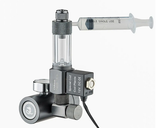 Chihiros CO2 Regulator Mate - Regolatore di Pressione con Contabolle ed Elettrovalvola