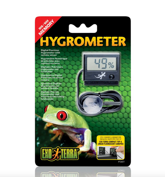 Exo Terra Digital Hygrometer - Igrometro Digitale di Precisione con Sonda
