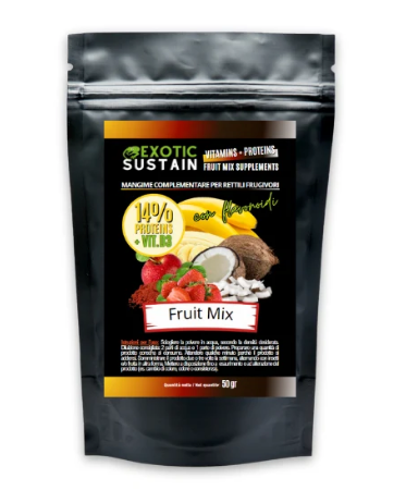 Carica immagine in Galleria Viewer, NUTRINOVEL - Exotic Sustain Fruit Mix Supplements Fragola - Integratore per Rettili Frugivori 50g
