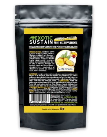Chargez l'image dans la visionneuse de la galerie, NUTRINOVEL - Exotic Sustain FruitMeal Base Ananas per Rettili 50g
