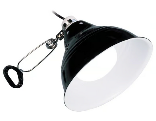EXO TERRA - Glow Light Small - Portalampada a Morsetto con Riflettore Luminescente