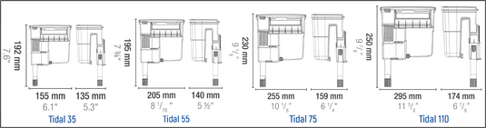 Sicce Tidal - Filtro Hang-On con Materiali Seachem