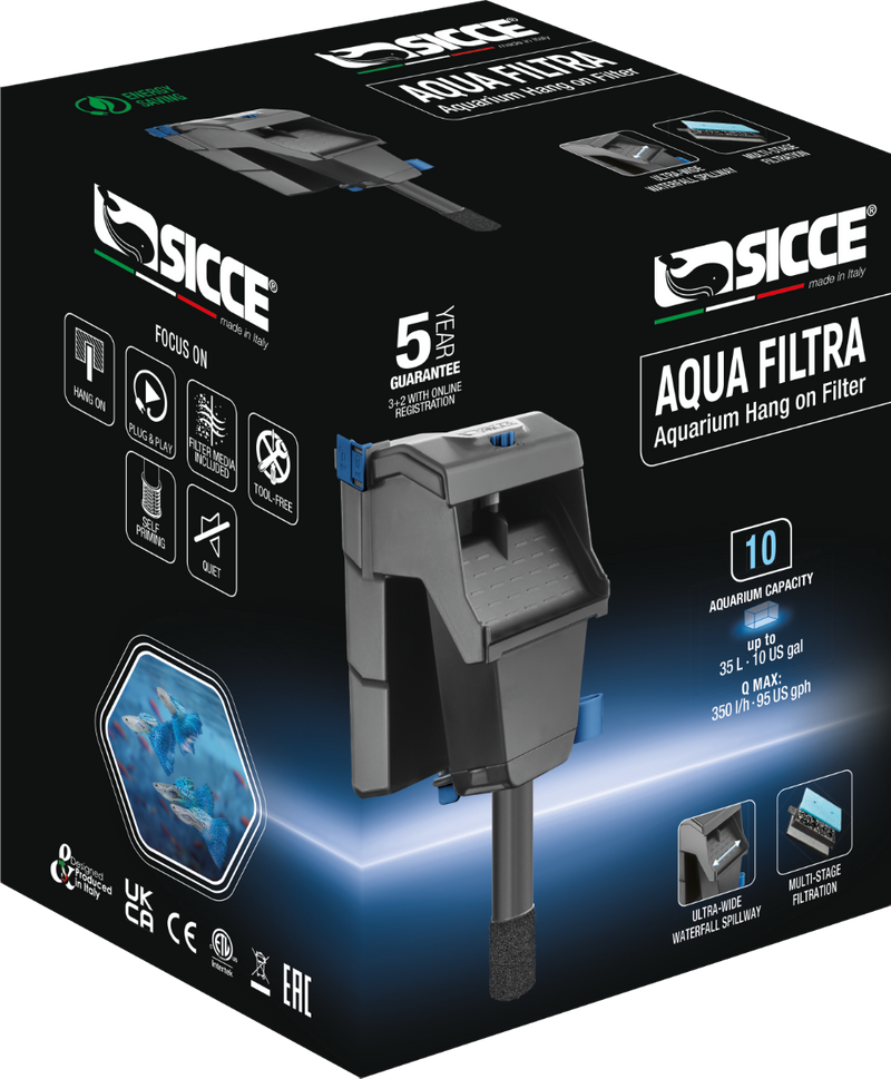 Load image into Gallery viewer, Sicce Aqua Filtra - Hang-On Aquarium Filter
