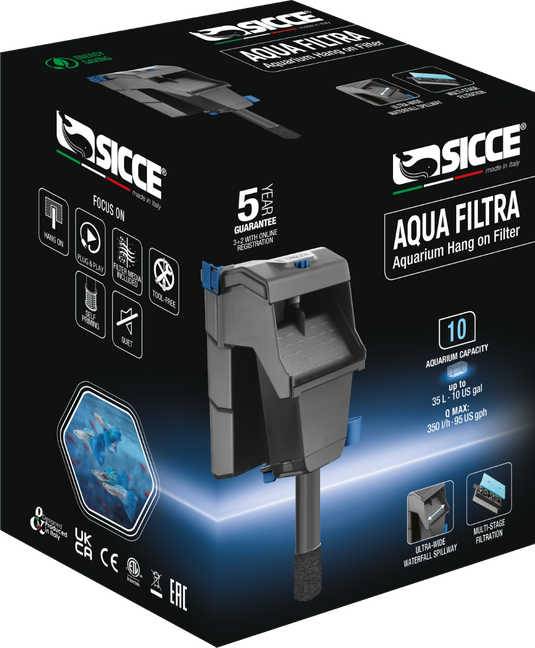 Sicce Aqua Filtra - Hang-On Aquarium Filter
