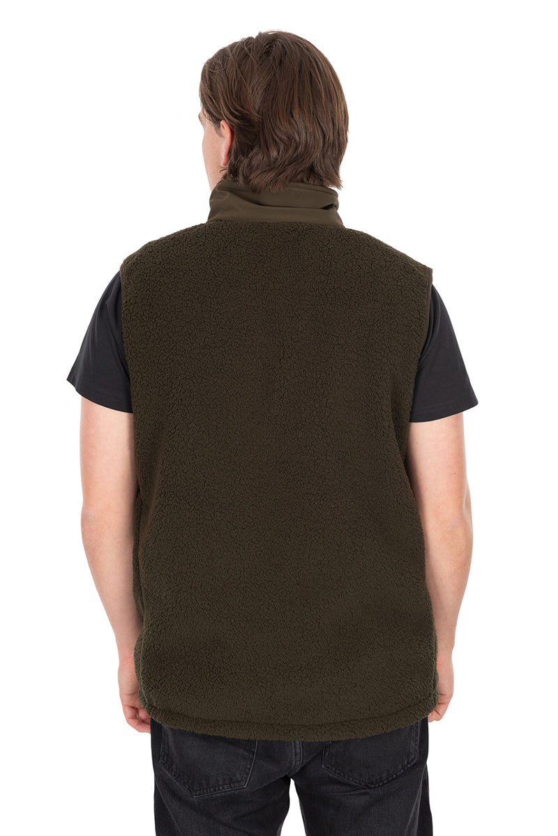 Load image into Gallery viewer, Fox Olive Sherpa Hybrid Gilet
