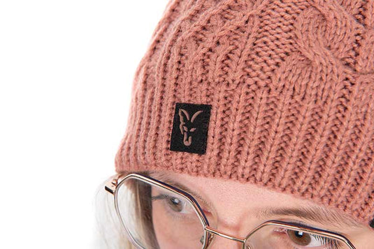 Fox Ladies Knitted Bobble Hat - Cappello a Pompon da Donna