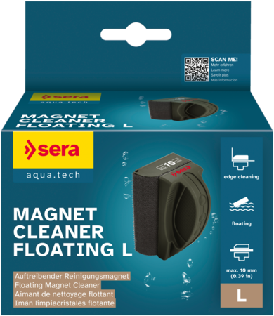 Load image into Gallery viewer, Sera Magnet Cleaner Floating L - Floating Glass Magnet
