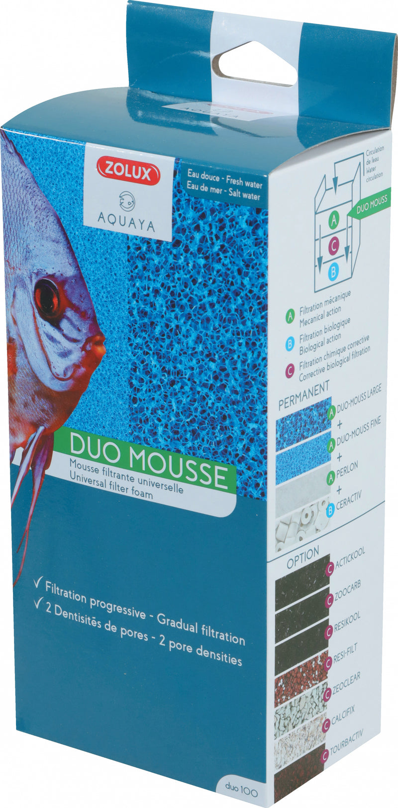 Chargez l'image dans la visionneuse de la galerie, ZOLUX - Duo Mouss' 100 - Spugne Filtranti per Acquario
