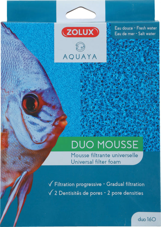 ZOLUX - Duo Mouss' 160 - Spugne Filtranti per Acquario