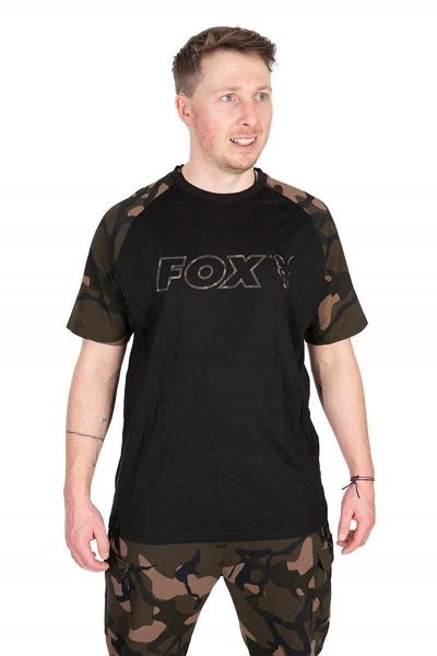 Carica immagine in Galleria Viewer, Fox Black/Camo Outline T-Shirt
