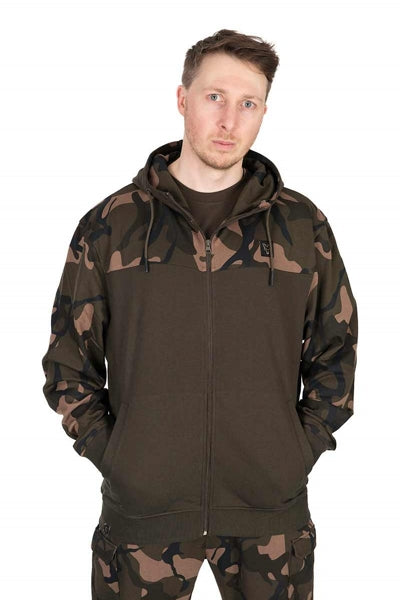 Chargez l'image dans la visionneuse de la galerie, Sweat à capuche zippé Fox LW Kaki/Camo Split
