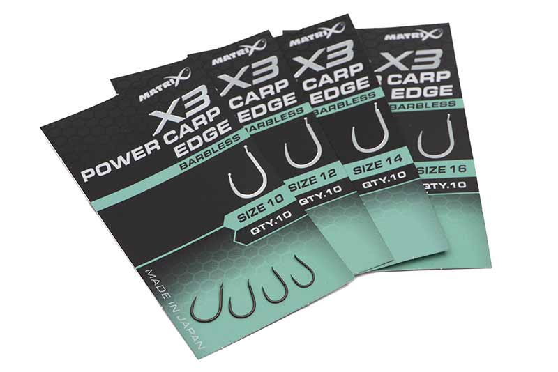 Laden Sie das Bild in Galerie -Viewer, Matrix X3 - Power Carp Edge Hooks Barbless Spade
