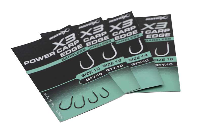 Laden Sie das Bild in Galerie -Viewer, Matrix X3 - Power Carp Edge Hooks Barbless Spade
