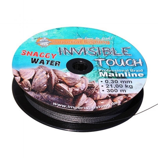 IMPERIAL FISHING INVISIBLE TOUCH SNAGGY WATER 0,30mm 900mt 21kg - GRIGIO