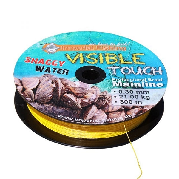 Carica immagine in Galleria Viewer, IMPERIAL FISHING VISIBLE TOUCH SNAGGY WATER 0,30mm 900mt 21kg - GIALLO
