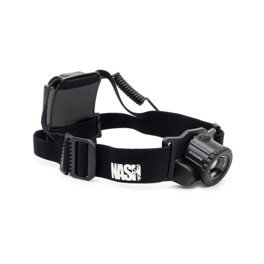 Nash Powerbanx Mega Lite Head Torch - Lampada Frontale ad Alta Potenza per Carpfishing