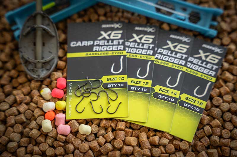 Chargez l'image dans la visionneuse de la galerie, Matrix X6 - Carp Pellet Rigger Hooks Barbless Eyed
