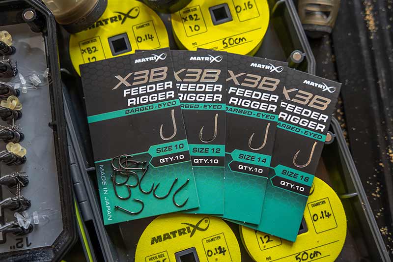 Chargez l'image dans la visionneuse de la galerie, Matrix X3B - Feeder Rigger Hooks Barbed Eyed
